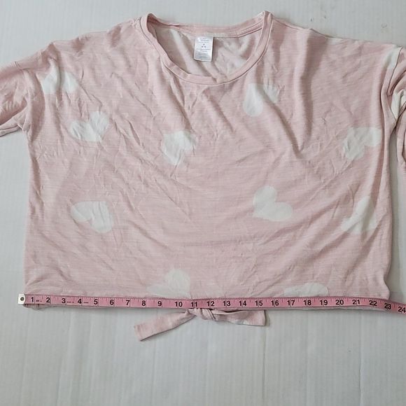 Secret Treasures-Pink Sweater w/White Hearts - Picture 8 of 8